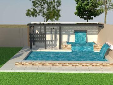 Semi furnished House and lot for sale with pool in Pooc Talisay City Cebu