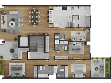 Vendo Hermoso Departamento 180 m2 Piso 4 Urb Aurora Miraflores