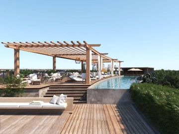 Penthouse con rooftop y alberca privada, en venta, Aldea Zama, Tulum.