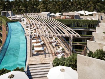 Penthouse con rooftop y alberca privada, en venta, Aldea Zama, Tulum.