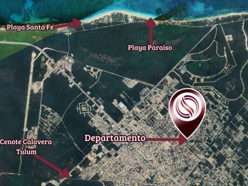 Penthouse con rooftop y alberca privada, en venta, Aldea Zama, Tulum.