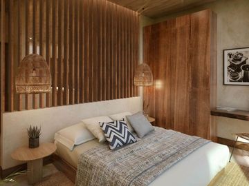 Penthouse con rooftop y alberca privada, en venta, Aldea Zama, Tulum.