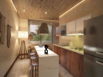Penthouse con rooftop y alberca privada, en venta, Aldea Zama, Tulum.