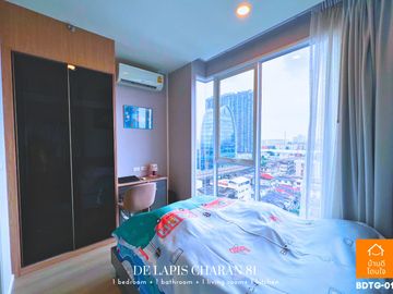 Special discount De Lapis Charan 81 (26.48 sq m.) Fully furnished, near MRT Bang Phlat