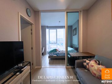 Special discount De Lapis Charan 81 (26.48 sq m.) Fully furnished, near MRT Bang Phlat