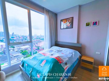 Special discount De Lapis Charan 81 (26.48 sq m.) Fully furnished, near MRT Bang Phlat