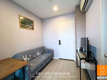 Special discount De Lapis Charan 81 (26.48 sq m.) Fully furnished, near MRT Bang Phlat