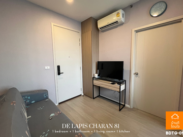 Special discount De Lapis Charan 81 (26.48 sq m.) Fully furnished, near MRT Bang Phlat