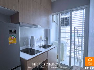 Special discount De Lapis Charan 81 (26.48 sq m.) Fully furnished, near MRT Bang Phlat