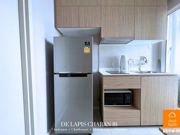 Special discount De Lapis Charan 81 (26.48 sq m.) Fully furnished, near MRT Bang Phlat