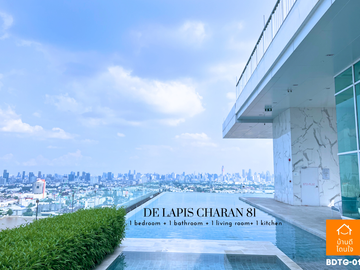 Special discount De Lapis Charan 81 (26.48 sq m.) Fully furnished, near MRT Bang Phlat