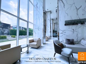Special discount De Lapis Charan 81 (26.48 sq m.) Fully furnished, near MRT Bang Phlat