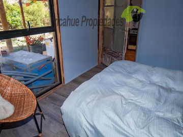 Terreno de 6.000 m2 con linda casa , cabaña y orilla de río, Cochiguaz, Valle del Elqui. $220 millones
