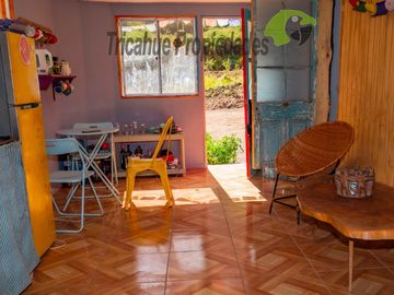 Terreno de 6.000 m2 con linda casa , cabaña y orilla de río, Cochiguaz, Valle del Elqui. $220 millones