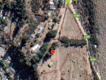 Terreno de 6.000 m2 con linda casa , cabaña y orilla de río, Cochiguaz, Valle del Elqui. $220 millones