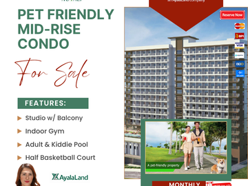 Solara Park Storeys First ever pet friendly Mid-Rise Condominium For Sale in Nuvali Laguna