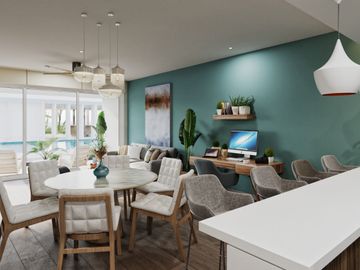 Departamento tipo Loft en venta  en Playacar Playa del Carmen