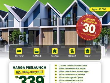 rumah 200jutaan di cinangka depok dekat pondok cabe
