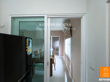 Urgent sale, luxury house, Kanasiri Bangna (79.01 sq m), 4 bedrooms, corner house, near ABAC Bangna