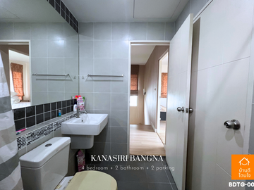 Urgent sale, luxury house, Kanasiri Bangna (79.01 sq m), 4 bedrooms, corner house, near ABAC Bangna
