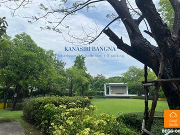 Urgent sale, luxury house, Kanasiri Bangna (79.01 sq m), 4 bedrooms, corner house, near ABAC Bangna