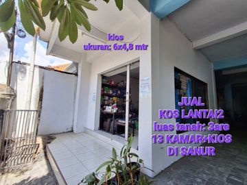 Rumah kost 13 kamar Murah di Tanjung Bungkak Denpasar dekat Renon Sanur