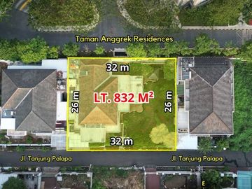 RUMAH ASRI dgn TAMAN di KOMPLEK PONDOK ANGGREK, JAKBAR dkt TAMAN ANGGREK