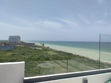 Condominio frente al mar con alberca privada, en venta, Telchac, Yucatán.
