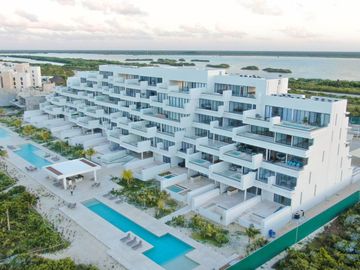 Condominio frente al mar con alberca privada, en venta, Telchac, Yucatán.