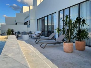 Condominio frente al mar con alberca privada, en venta, Telchac, Yucatán.