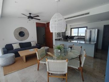 Condominio frente al mar con alberca privada, en venta, Telchac, Yucatán.