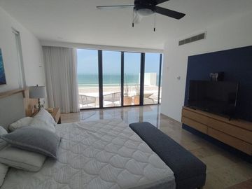 Condominio frente al mar con alberca privada, en venta, Telchac, Yucatán.