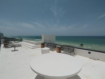 Condominio frente al mar con alberca privada, en venta, Telchac, Yucatán.