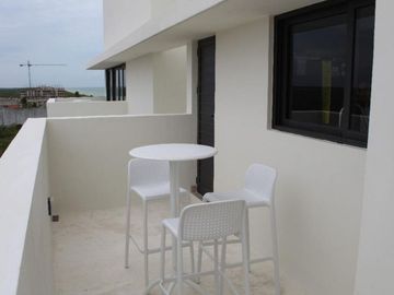 Condominio frente al mar con alberca privada, en venta, Telchac, Yucatán.