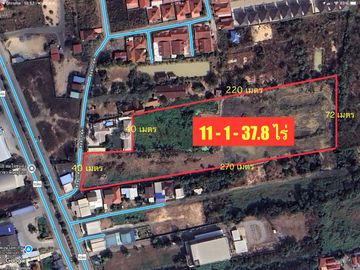 80523 - ขายที่ดินทำเลทอง 11-1-37.8ไร่ อำเภอเมืองพิษณุโลก จังหวัดพิษณุโลก