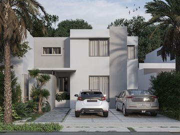 Casa 3 recámaras en venta, doble altura, pre-construcción, CD Caucel, Mérida