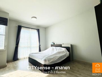 Special discount, Townhome City Sense Salaya (25.9 sq m.), 2 bedrooms, 2 bathrooms, corner house, near Mahidol University