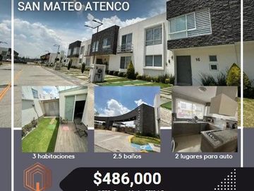 CASA EN VENTA, SAN MATEO ATENCO, EDO MEX