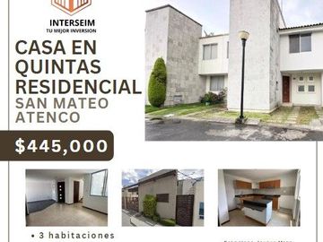 CASA EN VENTA, SAN METEO ATENCO, EDO MEX