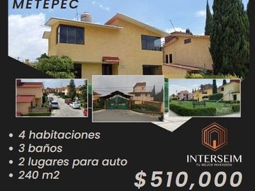 CASA EN VENTA, METEPEC.