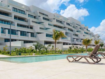 Departamento frente al mar con alberca privada, en venta, Telchac, Yucatán.