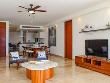 Departamento frente al mar con alberca privada, en venta, Telchac, Yucatán.