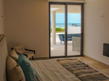 Departamento frente al mar con alberca privada, en venta, Telchac, Yucatán.