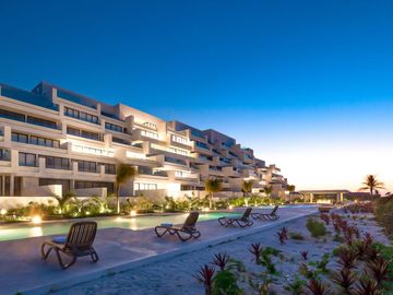 Departamento frente al mar con alberca privada, en venta, Telchac, Yucatán.