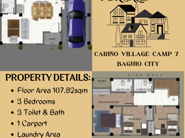3 Bedroom  Baguio Townhouse
