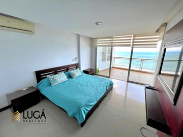 Departamento 3 dormitorios frente al mar y con generador eléctrico propio en Venta sector Barbasquillo, Manta, Ecuador