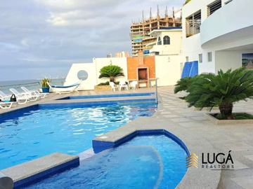 Departamento 3 dormitorios frente al mar y con generador eléctrico propio en Venta sector Barbasquillo, Manta, Ecuador