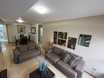 MAGDALENA LIMITE CON SAN ISIDRO ALQUILER DE AMPLIO Y COMODO DEPARTAMENTO DE 92 M2 TOTALMENTE AMOBLADO Y EQUIPADO MUY BIEN UBICADO EN LA RECTA DEL COUN