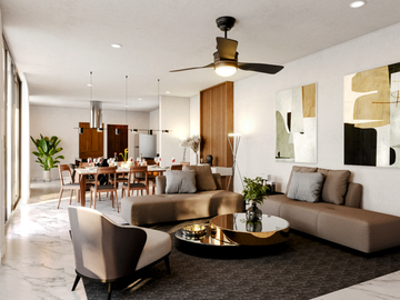 CASA EN PRE-VENTA EN MERIDA, 1 PLANTA CON PISCINA