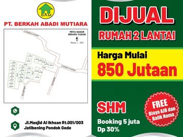 Rumah Murah di Jatibening, Pondok Gede Bekasi